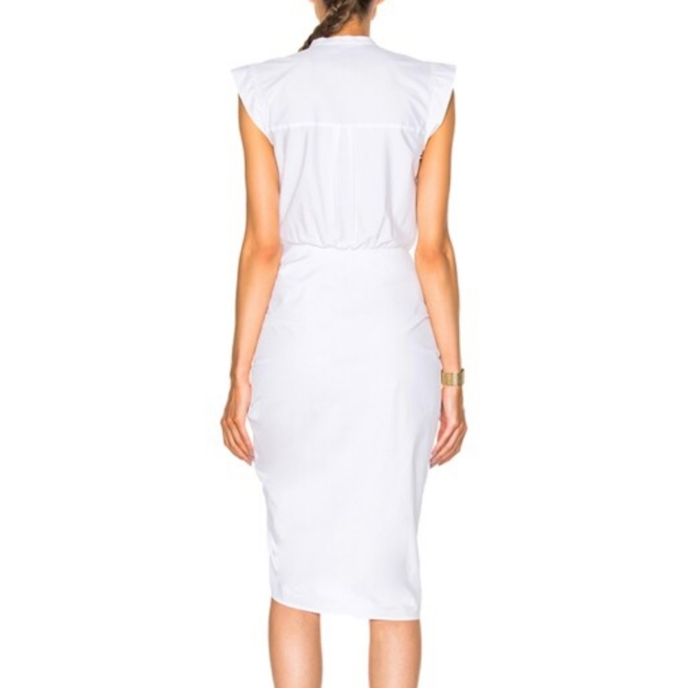 Veronica Beard Ruched Shirtdress - Picture 2 of 16